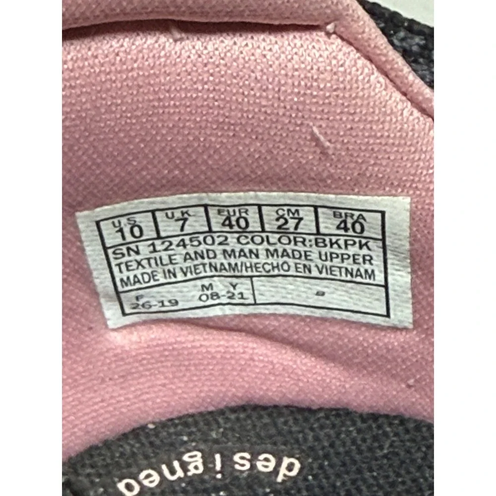 Skechers‎ GOwalk 6 Black Pink Slip On Sneakers Women Size 10 Hyper Pillars